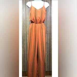 Shinestar Coral and Olive Striped Paint suit/Jumper